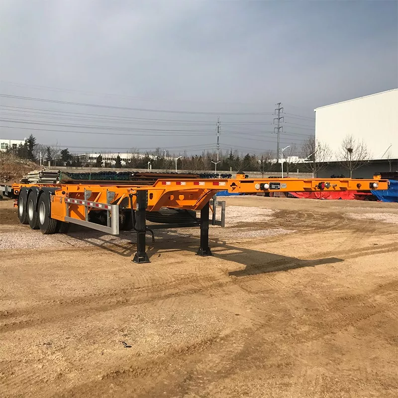 Gooseneck Skeleton Container نیم ٹریلر